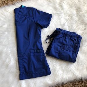 Nursing Scrubs Set | Deep Blue